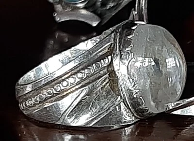 Anello- Cristallo Di Rocca  -Vintage Argento - Immagine 1 di 4