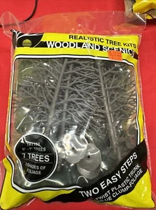 WOODLAND SCENICS 7 TREES 3 SHADES OF FOLIAGE 5 to 7" o gauge train land WDS1103 - Picture 1 of 2