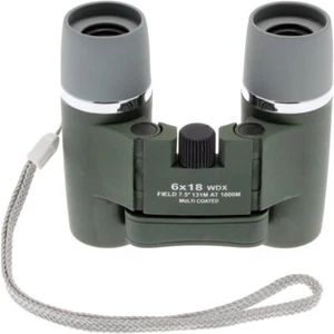 Visionary 6x18 WATERPROOF Ultra Compact, Tough Pocket Binoculars -inc Case. New! - Picture 1 of 6