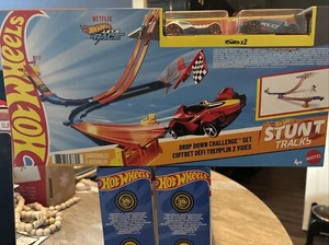 Hot Wheels Action Drop Down Challenge Set Track Stunt Tracks 🎁Christmas Gift🎁 - Picture 1 of 3