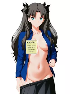 Rin Tohsaka Fate Weatherproof Anime Sticker 6" Car Decal - Picture 1 of 1