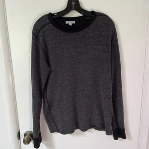 Wallace & Barnes Waffle Knit Thermal Shrit Mens Medium Gray Crew Base Layer - Picture 1 of 6
