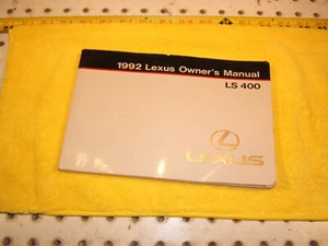 Lexus 1992 LS 400 sedan owners manual edition OM50421U Genuine Lexus 1 Manual - Picture 1 of 12