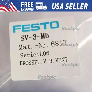 NEU Festo 6817 SV-3-M5 Frontplattenventil - Bild 1 von 10