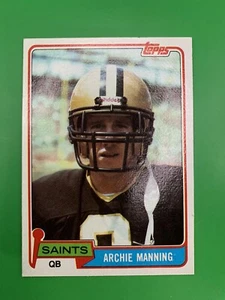 1981 Topps Archie Manning New Orleans Saints #158 - Picture 1 of 2
