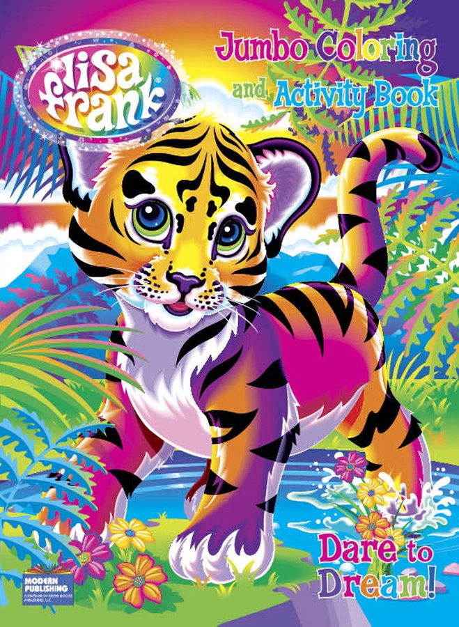 Lisa Frank Jumbo Coloring Activity Book Food Frenzy Fun 2015 Modern Publishing