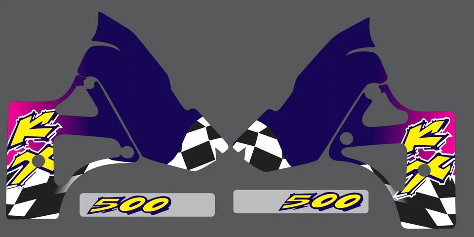 Adesivo adesivo Shroud and Tank Graphics para 1986 Kawasaki KX500 KX 500 - Imagem 1 de 1
