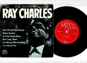 RAY CHARLES - THE AUTHENTIC RAY CHARLES. UK 1962 ORIG 7" 6 TRACK (33 RPM) EP. EX - Picture 1 of 4