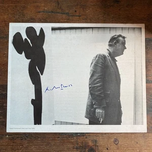 ROBERT MOTHERWELL New York City 1958 Signed 11x14” Cardstock Photo w COA - Picture 1 of 6