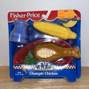 VINTAGE 1998 FISHER PRICE FOOD MINI MEALS CHOMPIN' CHICKEN CORN BEANS SALT. NOS! - Picture 1 of 6
