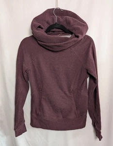 Lululemon Under Wraps Hoodie Damen Gr. 2 Sweatshirt Heather Maroon W3M07S - Bild 1 von 7