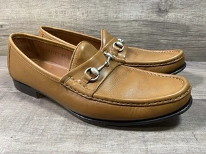 Mocassini Allen Edmonds Verona eleganti bit pelle marrone made USA uomo taglia 11 D - Foto 1 di 14