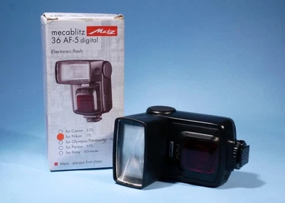 Metz Mecablitz 36 AF-5 Electronic Flash * I-TTL Nikon DSLR & Mirrorless - Image 1 of 3