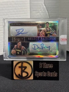 TRAE YOUNG DEJOUNTE MURRAY 2023-24 Select Pairings Prizm Dual Auto /49 A0590 - Picture 1 of 5