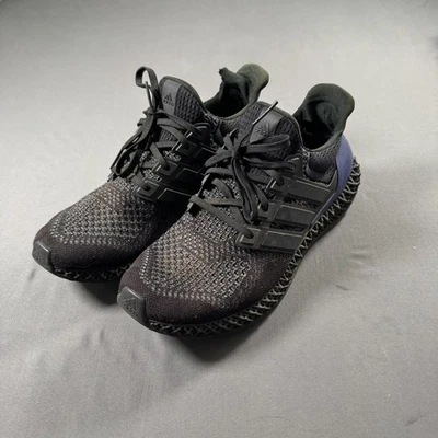 Adidas Ultra 4D Shoes Mens Size 10 Black Purple Primeknit Running FW7089 2020 - Image 1 of 4