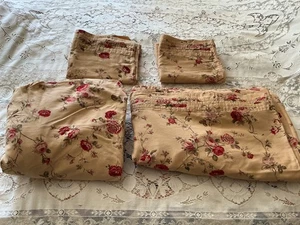 Waverly Full Sheet Set Sonata Harbor House Norfolk Rose Flat~Fitted~2 Cases - Picture 1 of 6