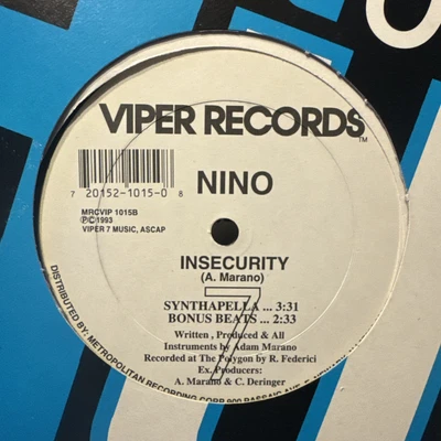 Nino – Insecurity 12” 1993 Viper Records Freestyle MRCVIP1015  - Image 1 of 4