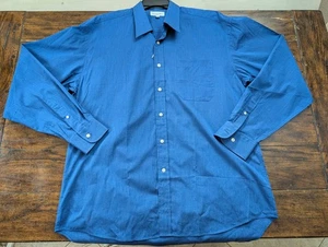 Camisa de vestir Christian Dior de colección para hombre 17 36/37 azul azul azul 100 % algodón Hong Kong - Imagen 1 de 8