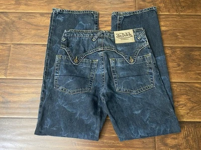 Pantalones de mezclilla para hombre Von Dutch calce recto hechos en EE. UU. talla 30 x 30 Foto 1 de 4