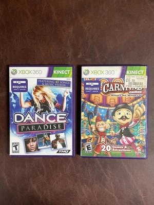 Lote de 2 Juegos Xbox 360 Kinect Dance Paradise y Juegos de Carnaval Probados Foto 1 de 3