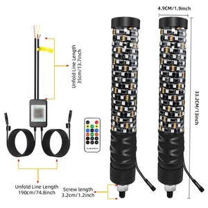 LED Offroad Beach Car Flagpole Light with Remote Control and APP Features - Picture 1 of 10
