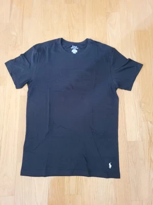 Polo Ralph Lauren Algodón Elástico Cuello Redondo Calce Ajustado Camiseta Interior Negra Elige Talla Foto 1 de 3