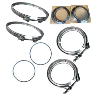 DPF DOC Filter Clamp Gasket Kit Fits Cummins OE 2871453 2871863 2880215 2880213 - Picture 1 of 6