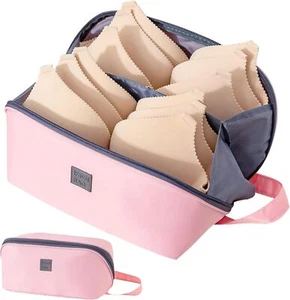 Underwear Storage Bag, Portable Bra Panty, Multipurpose Divided /Organized Bags - Picture 1 of 9