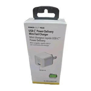 Scosche PowerVolt Power Delivery 20W Mini White Portable USB-C Wall Fast Charger - Picture 1 of 2