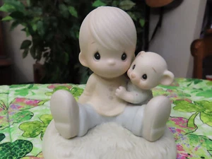 Precious Moments To My Favorite Paw Boy with comforting teddy bear (puppy dog?) - Bild 1 von 8