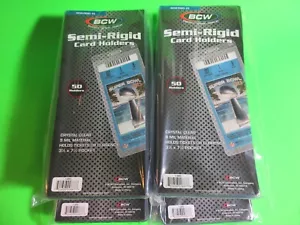 200 SEMI-RIGID CARD HOLDER SR5, FOR TICKETS OR CURRENCY,9 MIL, 3-3/8 x 7 POCKET - Picture 1 of 4