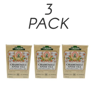 Tadin Chamomille Anise Herbal Tea. Calming & Caffeine-Free. 24 Bags. Pack of 3 - Picture 1 of 6