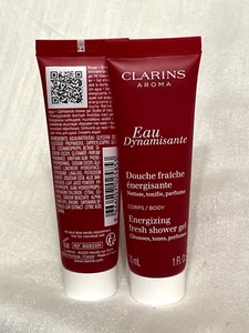 Clarins Eau Dynamisante Energizing Fresh Shower Gel 60ml, 2x30ml Sealed - Picture 1 of 2