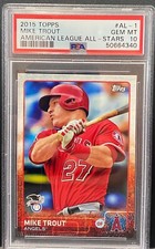 2015 Topps American League All-Stars Mike Trout #AL-1 - PSA 10 Gem Mint, POP 6