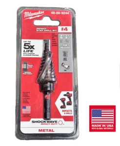 Milwaukee SHOCKWAVE 3/16"- 7/8" #4 Titan Stufenbohrer (#4) 48-89-9244 - Bild 1 von 3
