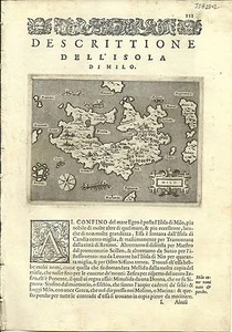 Antique maps, Milo [Porcacchi, 1576] - Picture 1 of 1