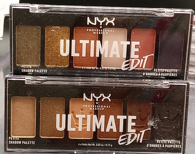 NYX Ultimate Edit Petite Shadow Palette #USPP06 & #USPP08 - 0.02 Oz Ea. Qty 2 - Image 1 of 4