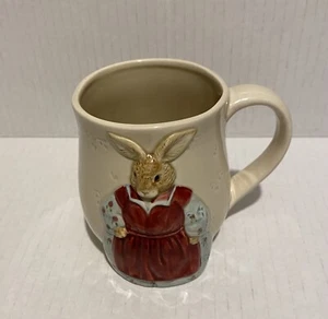 Taza pintada a mano Mama Bunny Rabbit Otagiri The Edith Collection taza Japón - Imagen 1 de 9