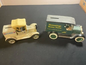 Lot of 2 ERTL 1923 Chevy van Die Cast Bank U.S. Mail - Picture 1 of 2
