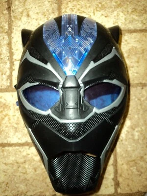 Máscara iluminada de pantera negra para disfraz de Halloween. Talla Kids Lg. Foto 1 de 4