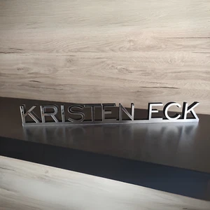 Letrero con nombre personalizado acrílico independiente - Elegante arte de pared personalizado - Imagen 1 de 5