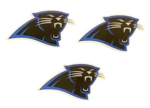 3 Stück Carolina Panthers Football NFL Aufkleber 3 Zoll KOSTENLOSER VERSAND - Bild 1 von 2