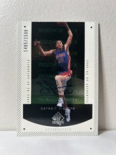 2002-03 Upper Deck SP Authentic #’d /1500 Tayshaun Prince Auto Rookie FX RC