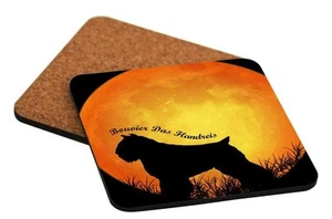 Rikki Knight "Bouvier Das Flanders Dog" Quadratische Bieruntersetzer Hundeuntersetzer - Bild 1 von 3