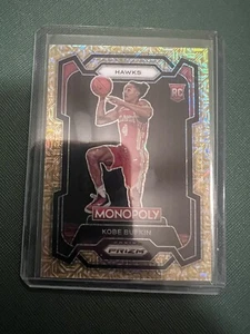 2023-24 Panini Prizm Monopoly Kobe Bufkin Gold RC Numbered - Bild 1 von 2