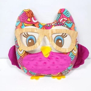 Girl scout Brownie Pink Owl Plush 100 year Pillow Pocket cookie sales Glasses - Picture 1 of 6