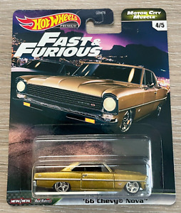 Hot Wheels '66 Chevy Nova 1:64 Motor City Muscle GJR72 The Fast and the Furious