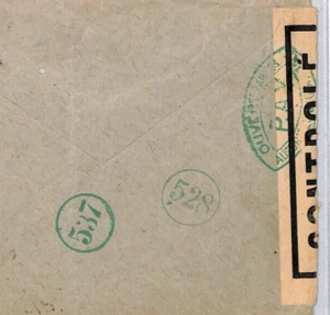 FRANCE WW2 Cover Figeac Lot MULTIPLE *GREEN* CENSORS Sheffield {samwells}YZ58 - Picture 1 of 8