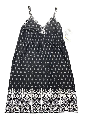 Vestido Athleta Mujer Gris Medio Borde Bahía Verano Playa Cómodo Elastizado Foto 1 de 4