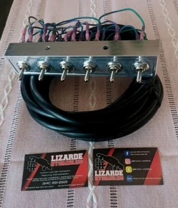 Prewired 6 hole panel w/wiring instructions FBSSCC Lowrider Hydraulics - Bild 1 von 3